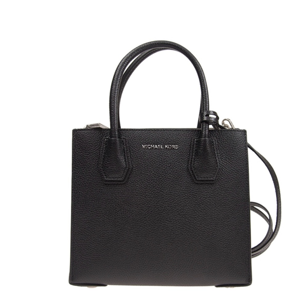 Michael Kors Black Leather Tote Bag